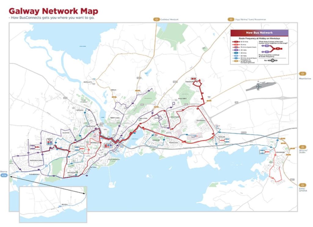 Galway New Network Map